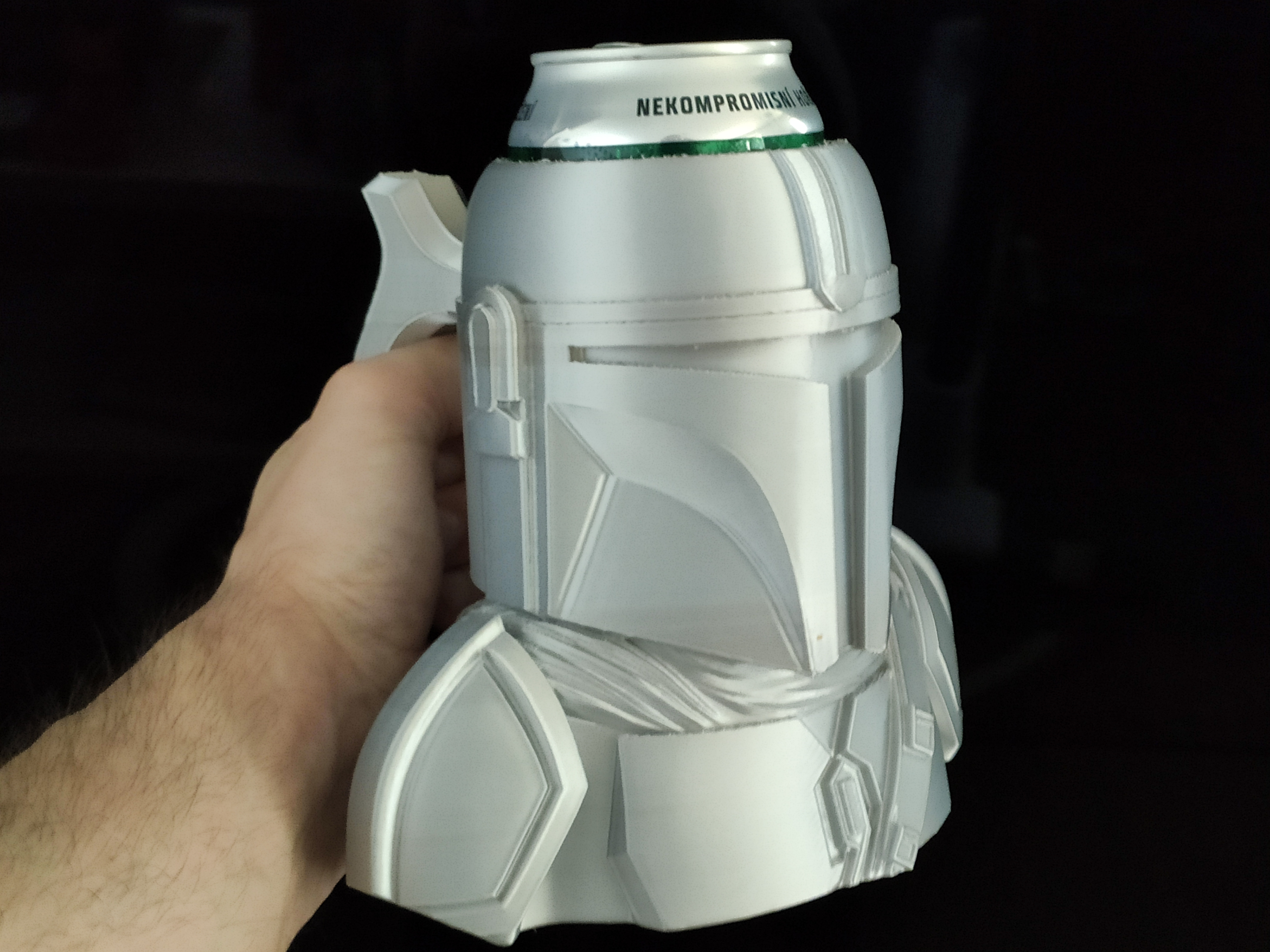 Mandalorian Bust - Can Holder / Beer mug