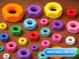 IMPERIAL Hex NUT Set (inch)