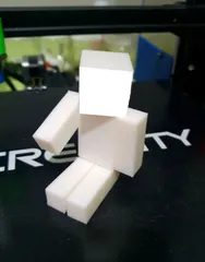 Articulated Minecraft Player with Base