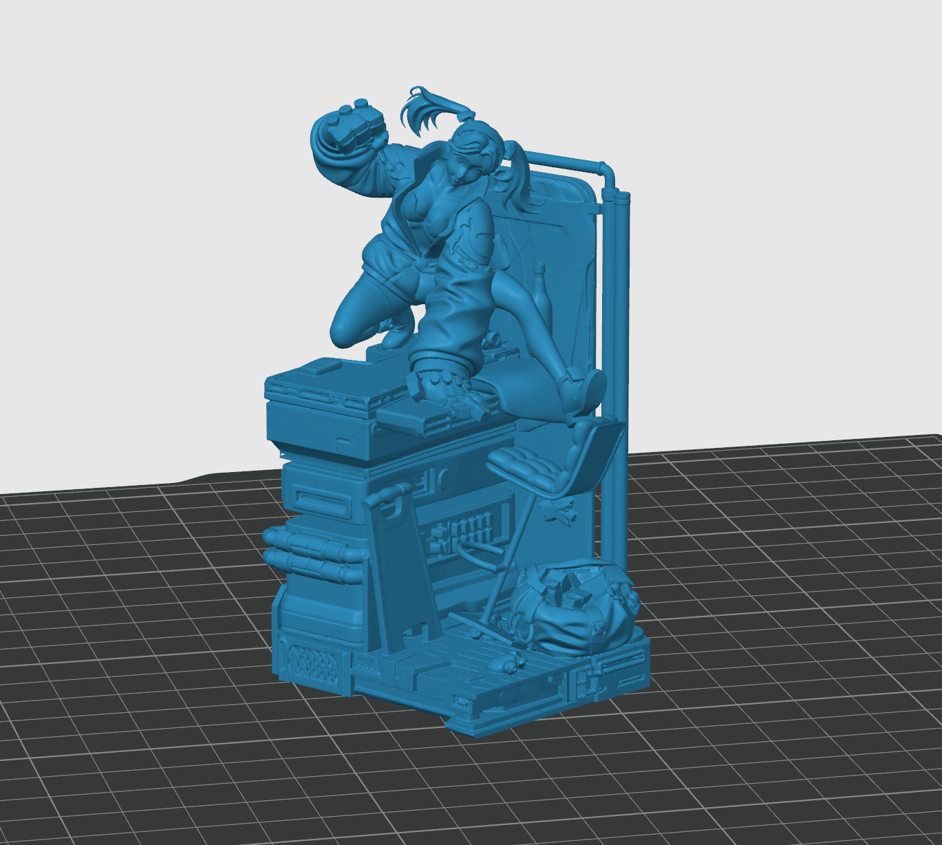 Cyberpunk-Edgerunners: Rebecca 3D model by LM3Dtisk Lukáš Mlýnek