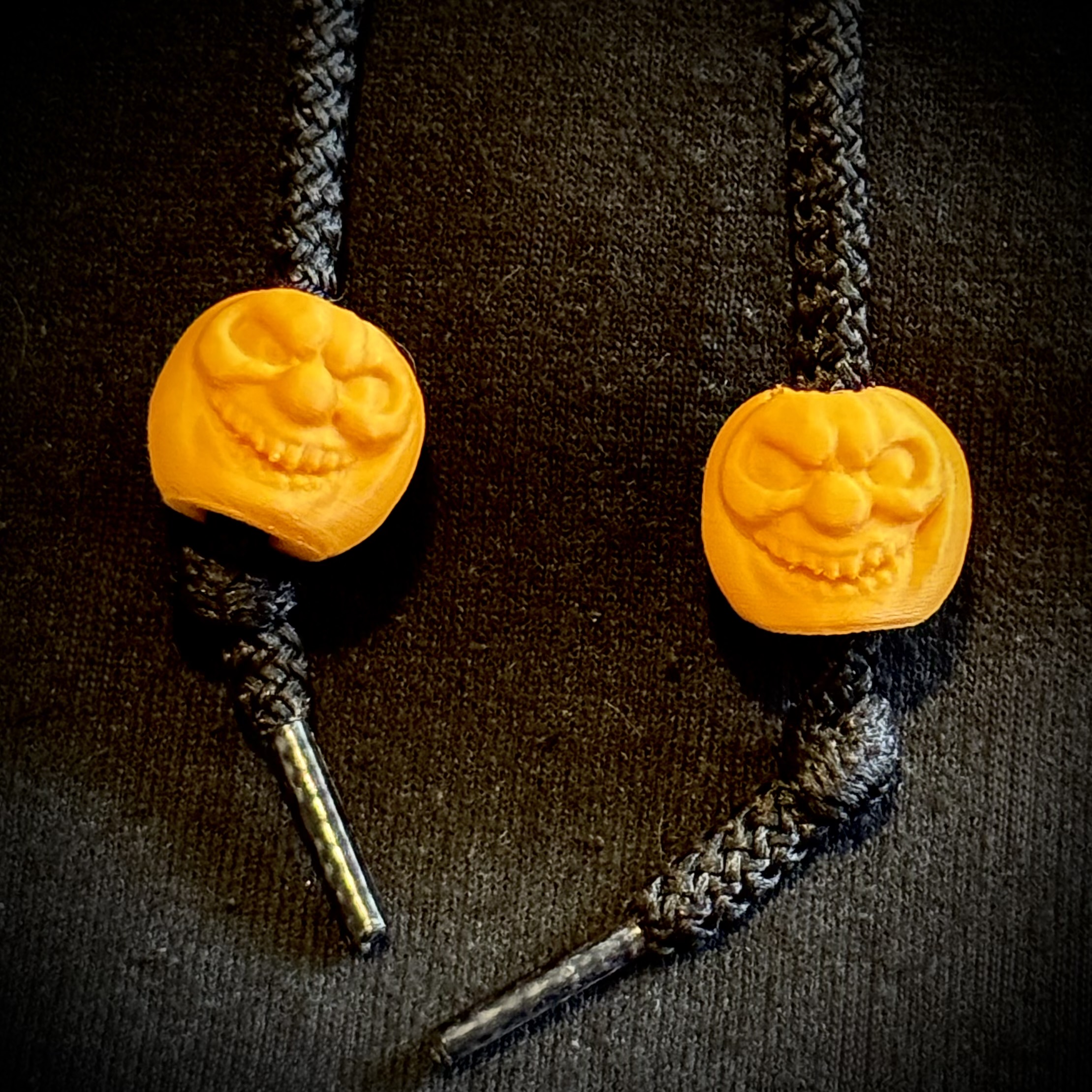Evil Pumpkin Head Beads