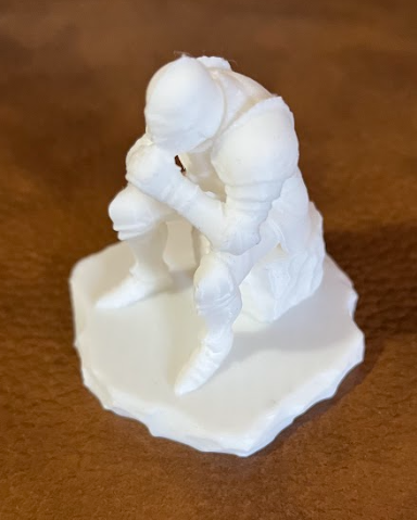 Praying Knight on Rock