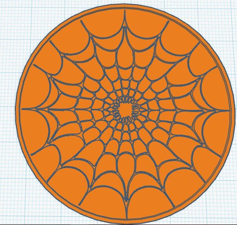 Miniatura 2 do modelo 3D Spider web coaster
