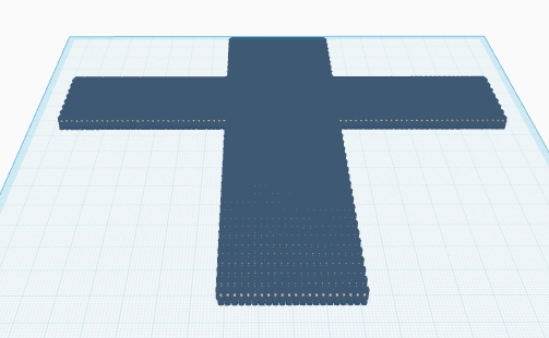 Cross made out of crosses