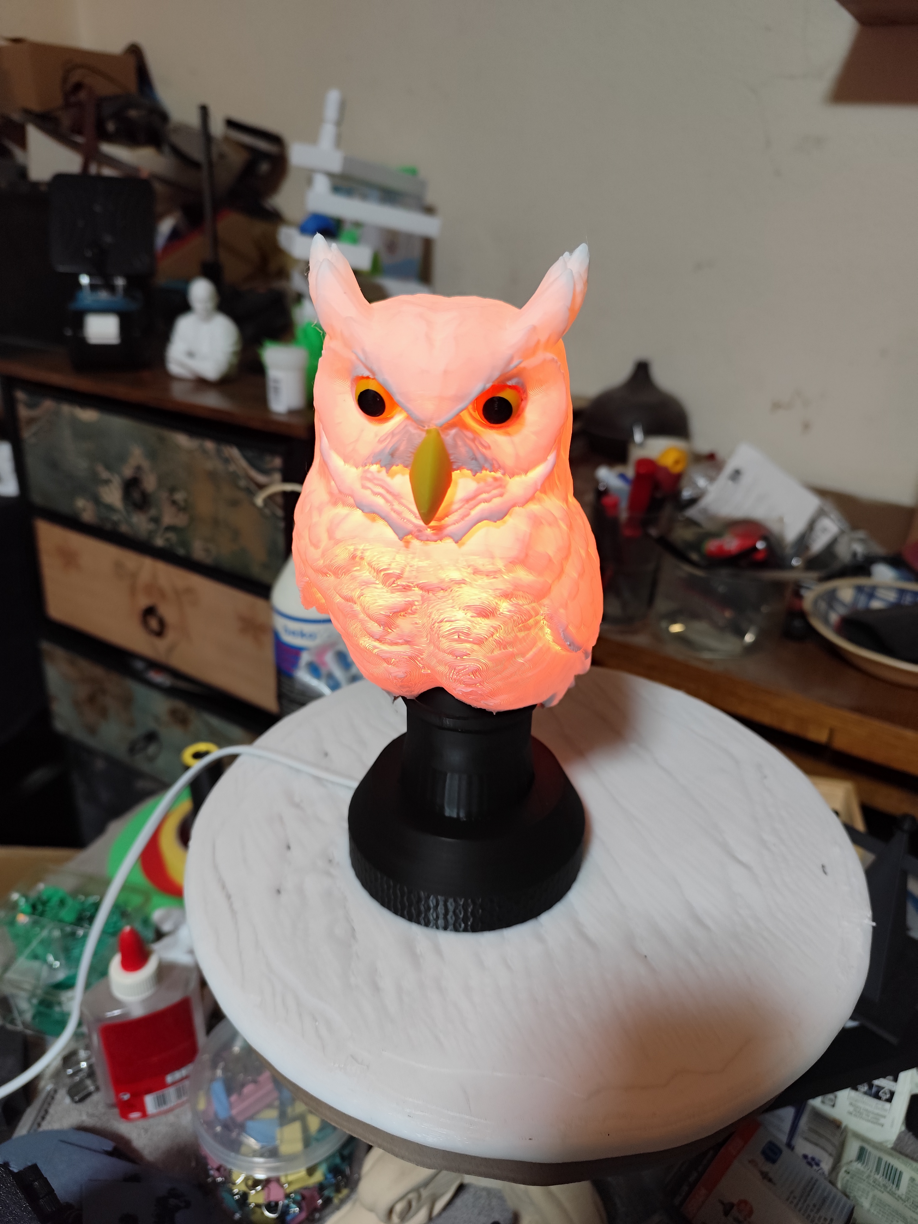 nice owl bedside lamp — miniatura 10
