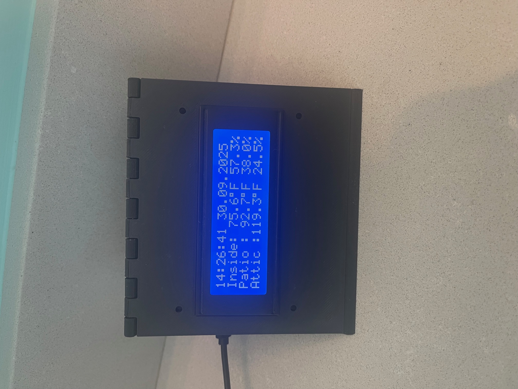 Clock, Temperature, and Humidity Display