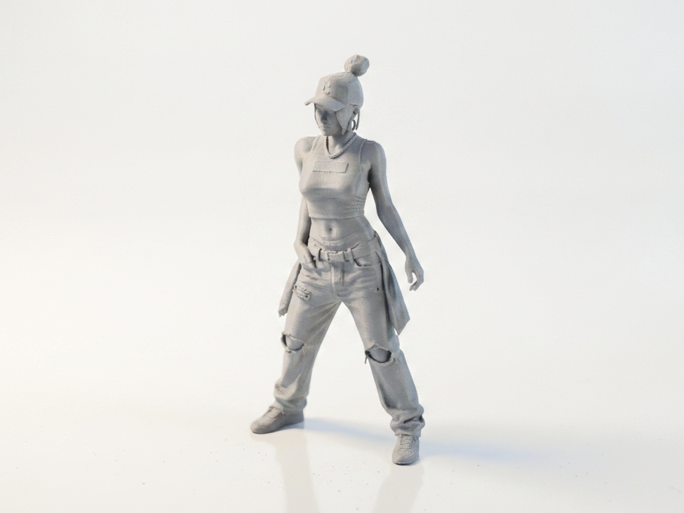 Cool Girl Figurine Female Character 3D Printable