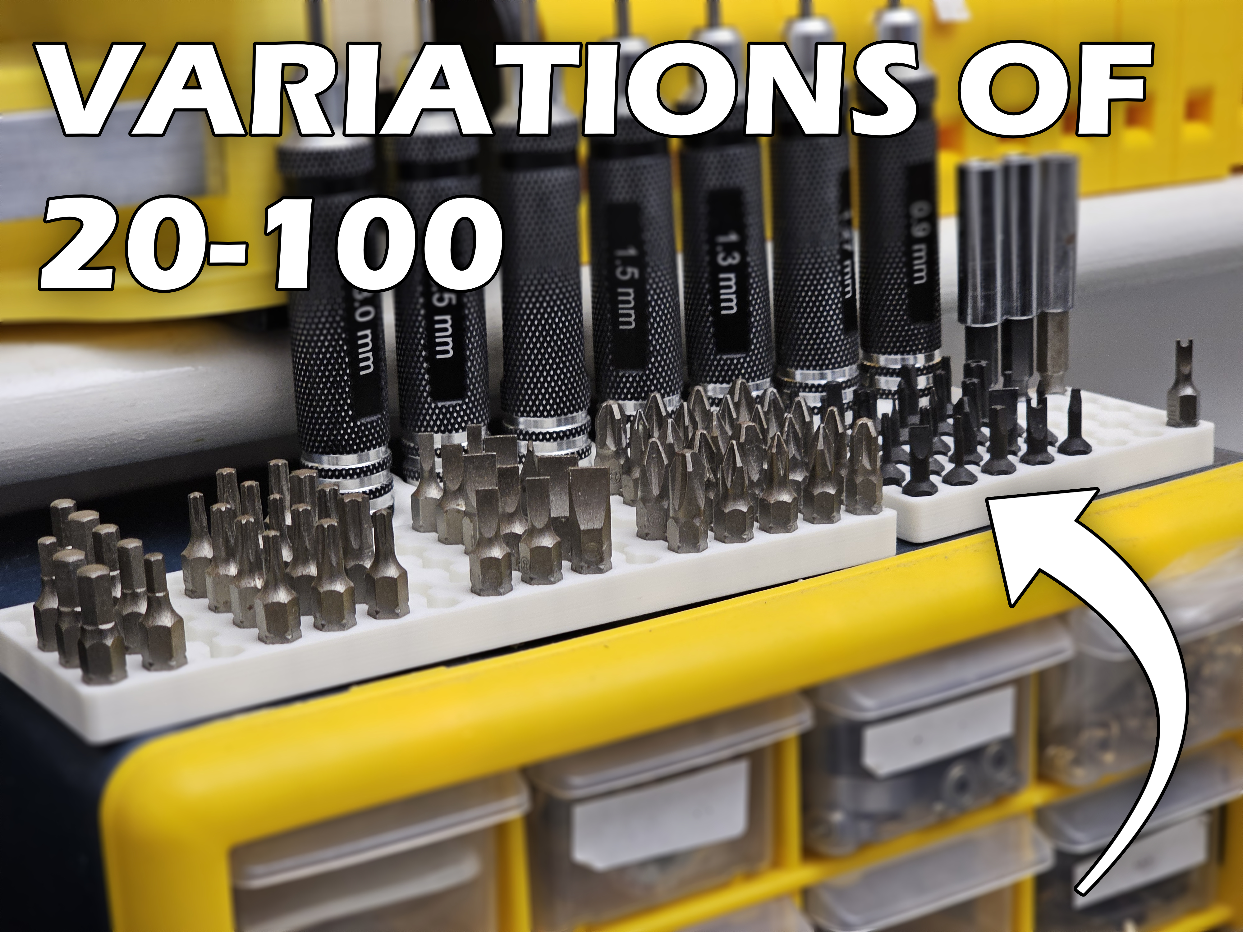 Hex bit holders (20 to 100)