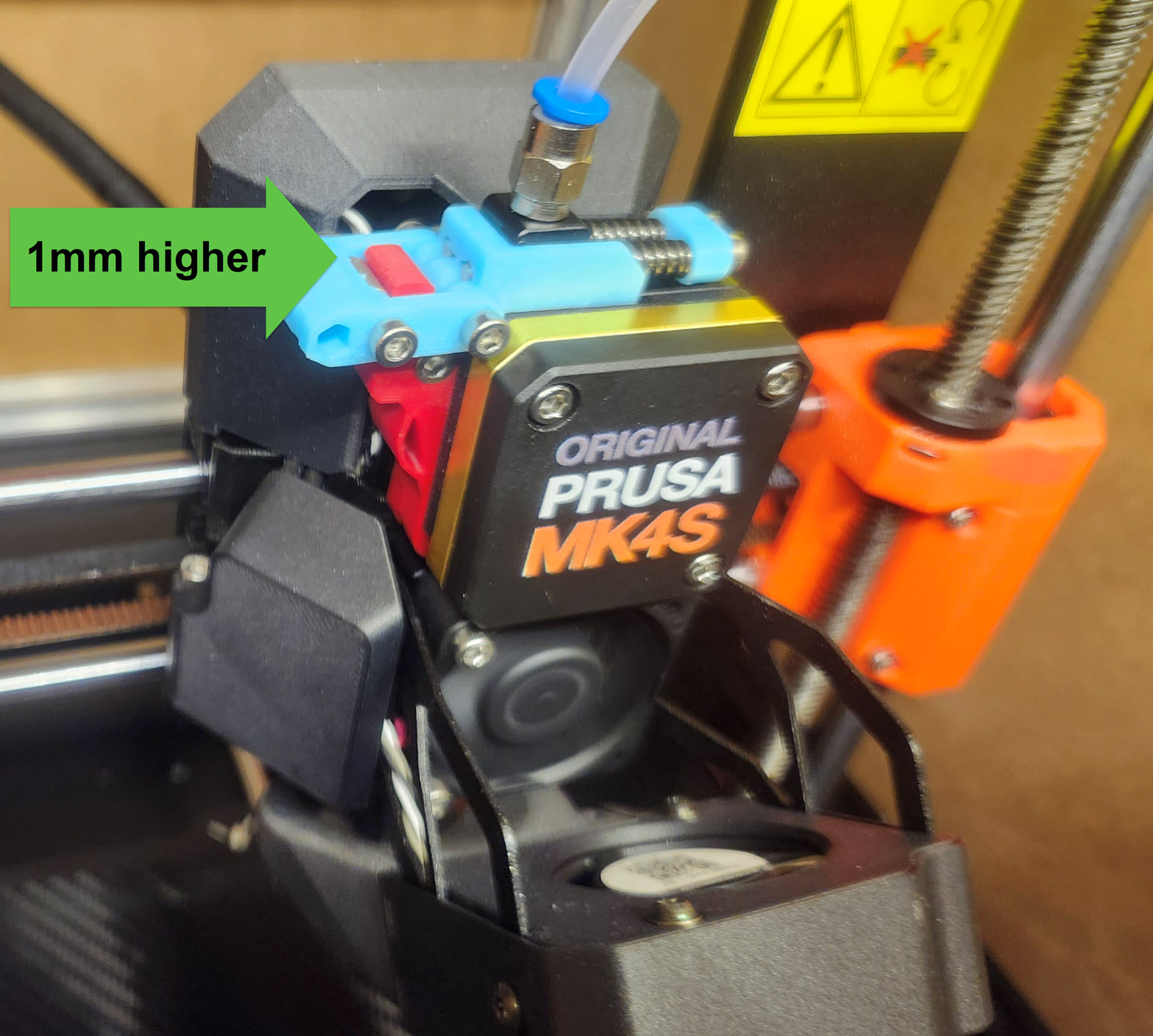 MK4S nextruder idler lever lock tighter mod