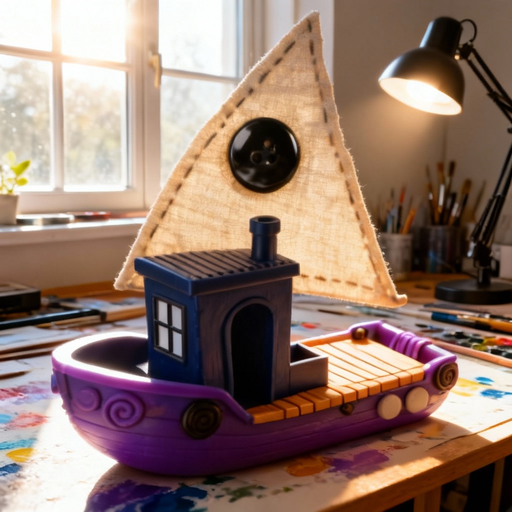 Benchy “Coraline’s Button Boat”