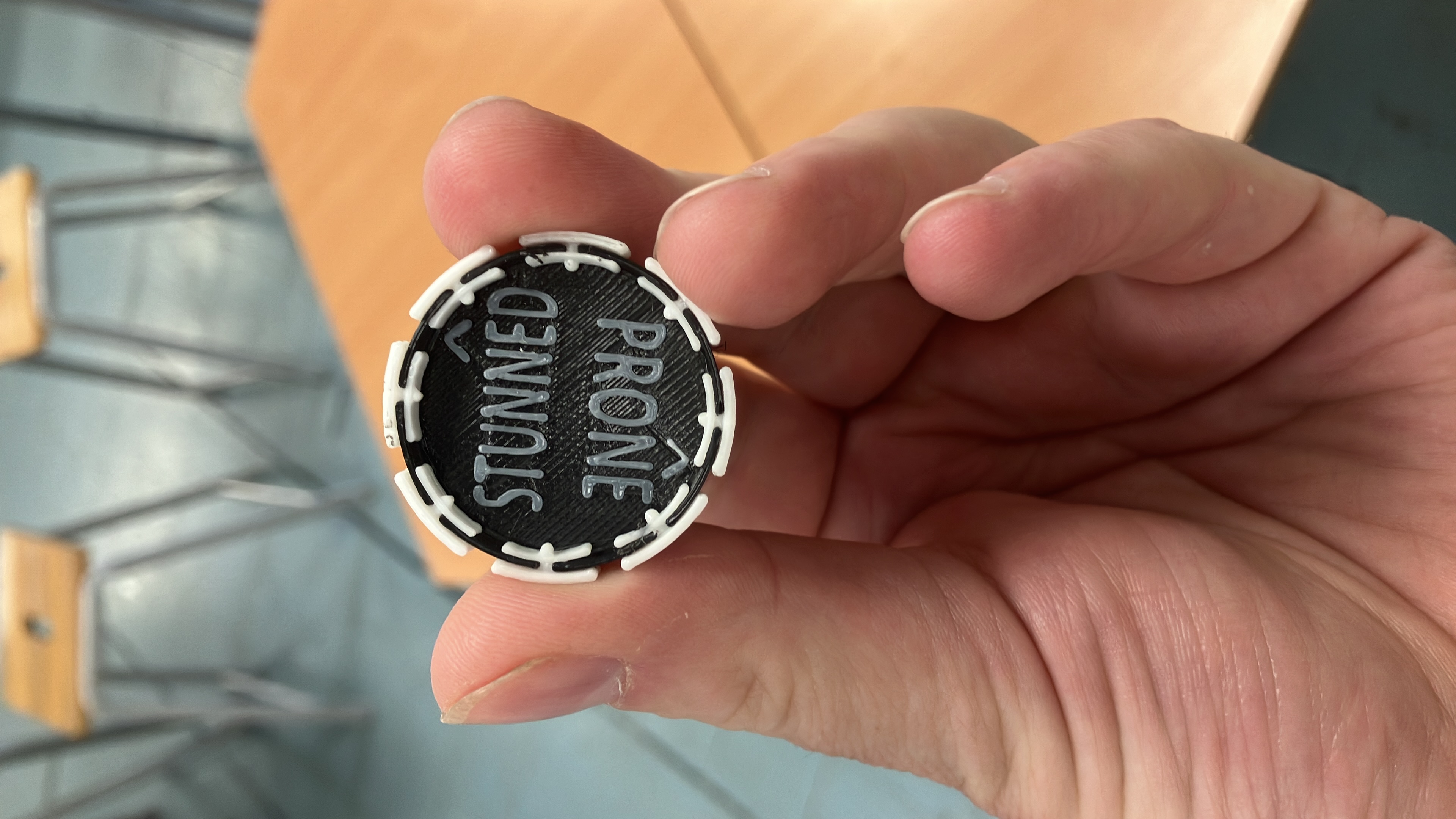 Blood Bowl Bases with skill tags