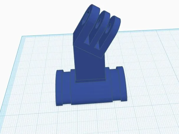 Angled right and left for handlebar mounting