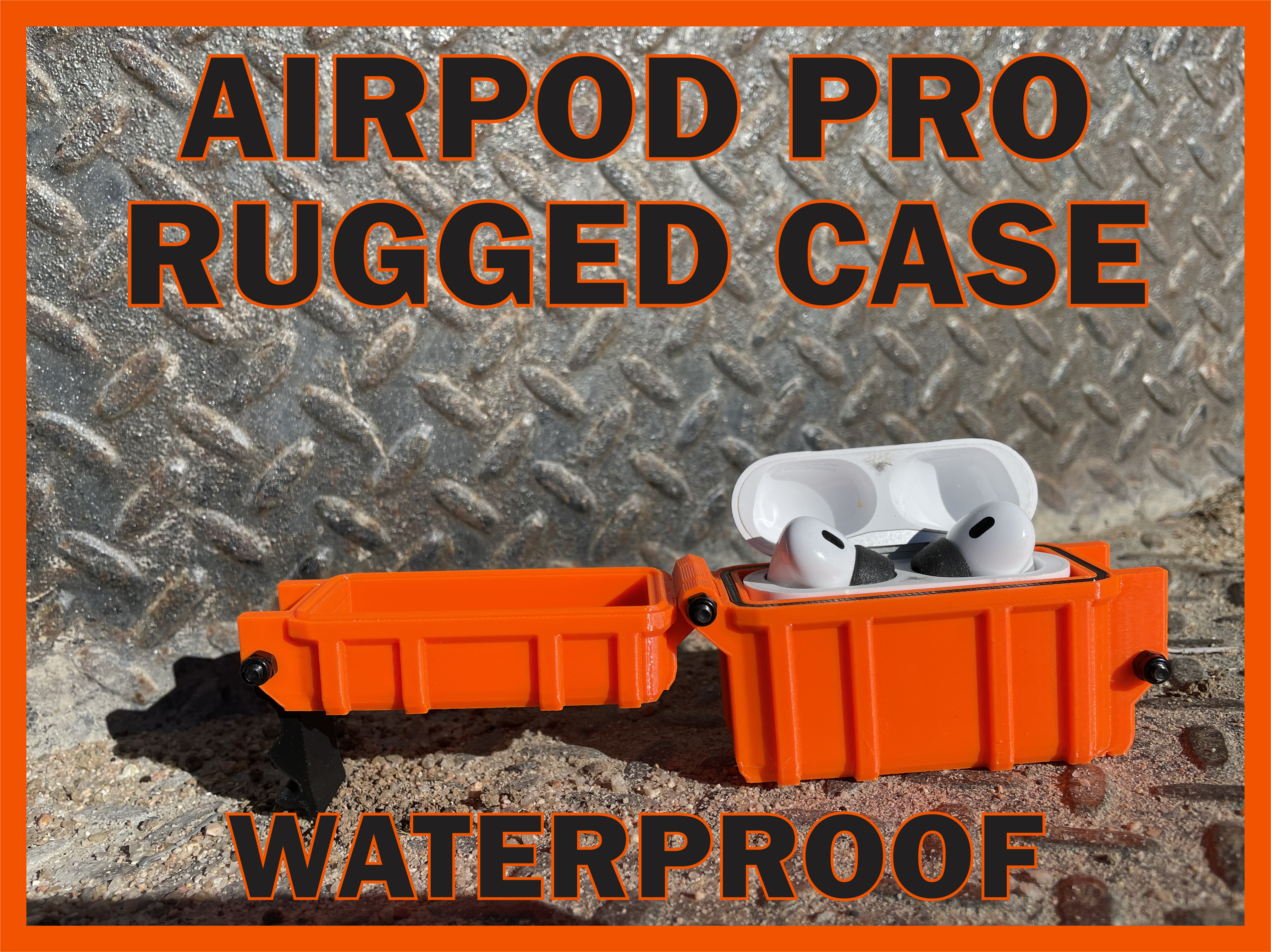 Rugged Waterproof Airpod Pro 1 & 2 Case
