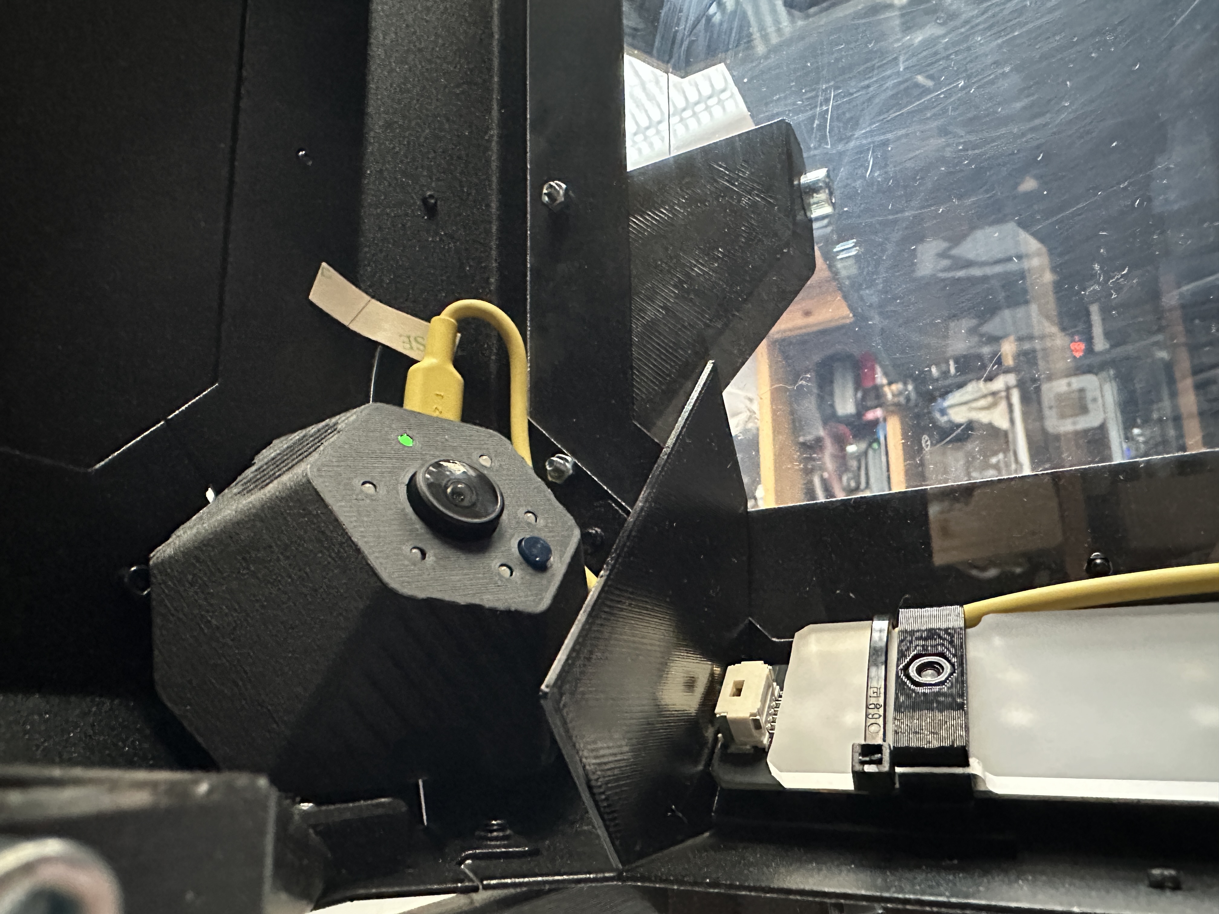 Buddy3d camera light shade for use with Prusa enclosure and LED strip