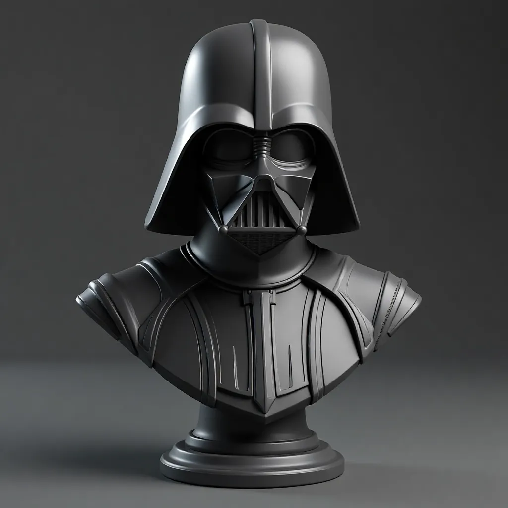 Realistic bust of Darth Vader