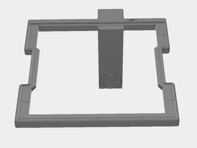 Qidi Plus4 riser with recirculating vent for double wall back plate