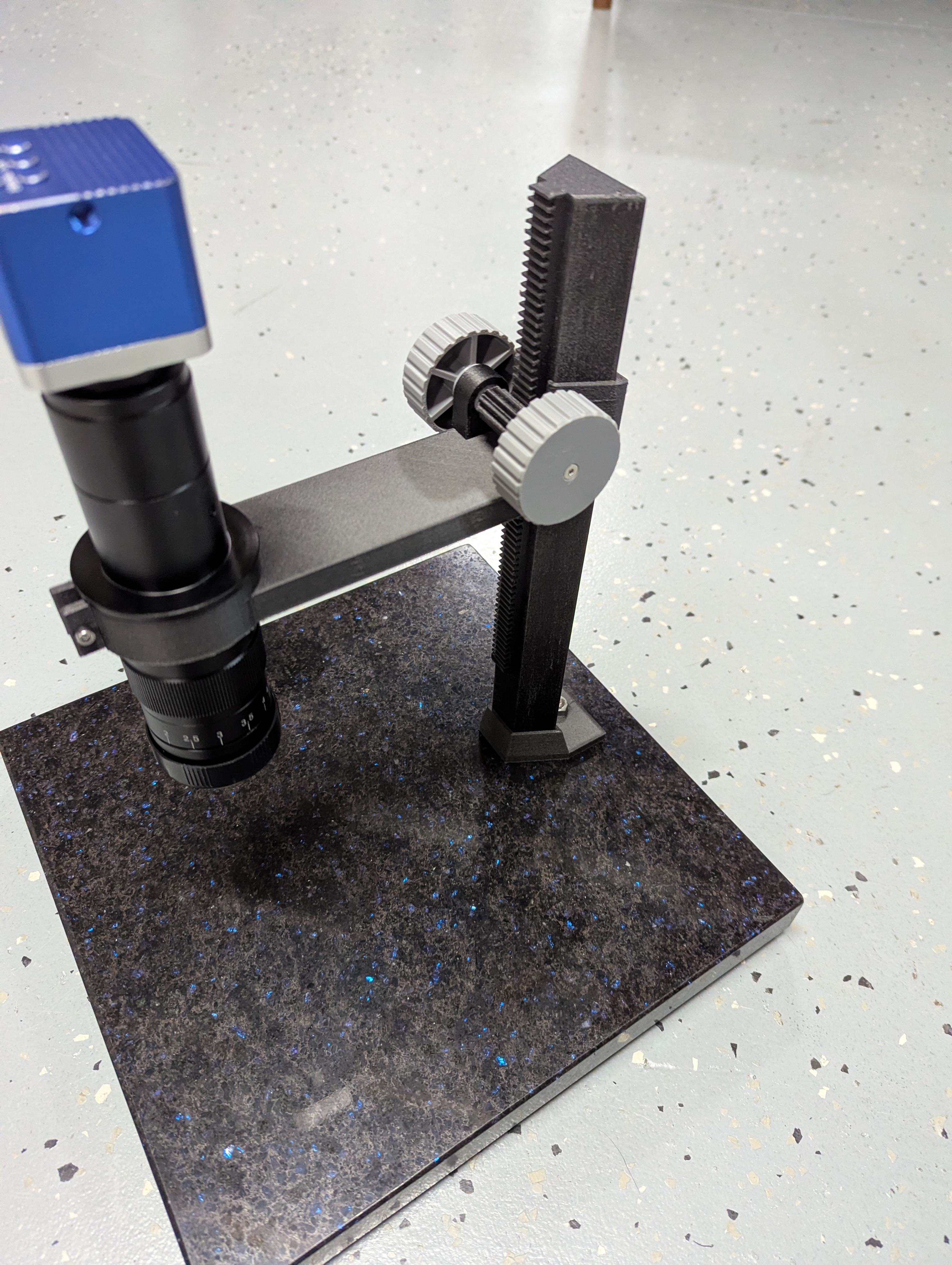 Microscope stand modifications for c-mount industrial inspection scope