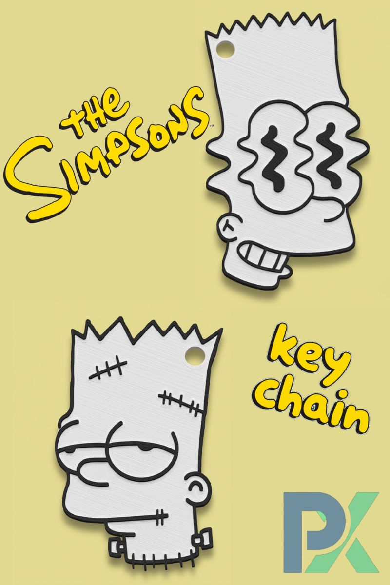 The Simpson Bart key chain