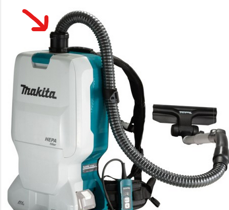 Miele hose adapter for Makita backpack vacuum cleaners like DVC660 DVC260 and possibly others