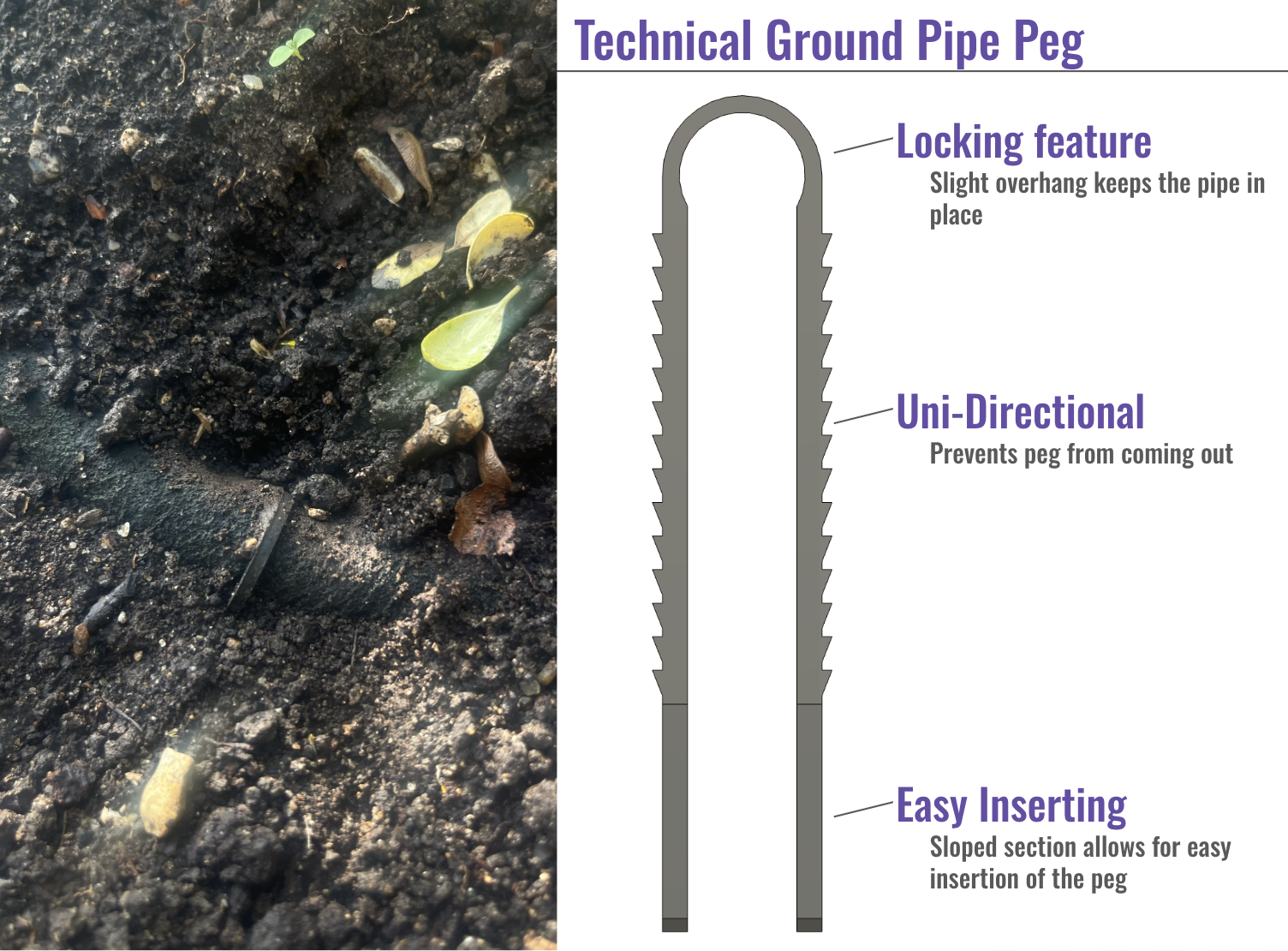 Technical Hose Ground peg