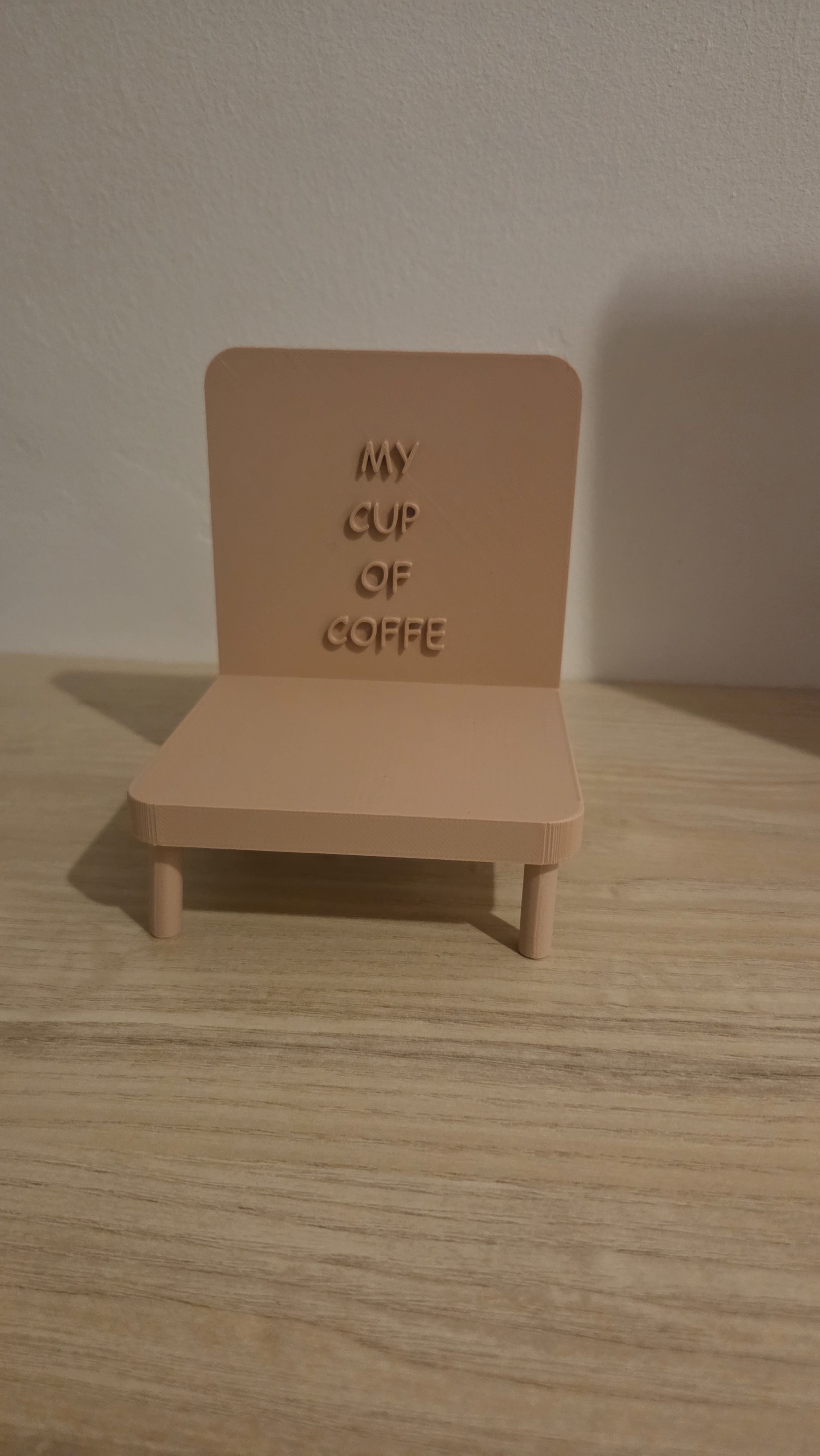 Custom Mini Chair Mug Holder / Coaster Stand (3D Printed)
