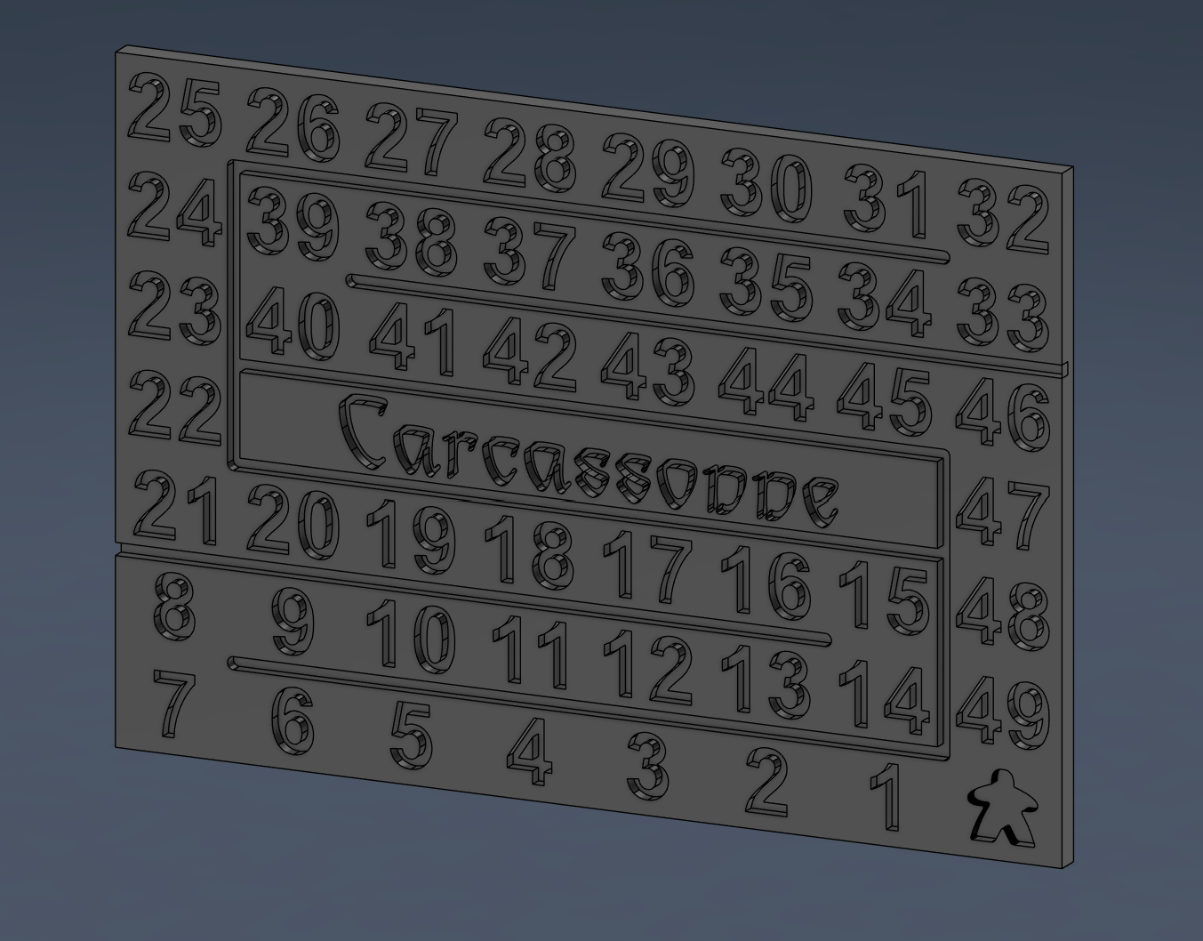 Carcassonne small scoring board