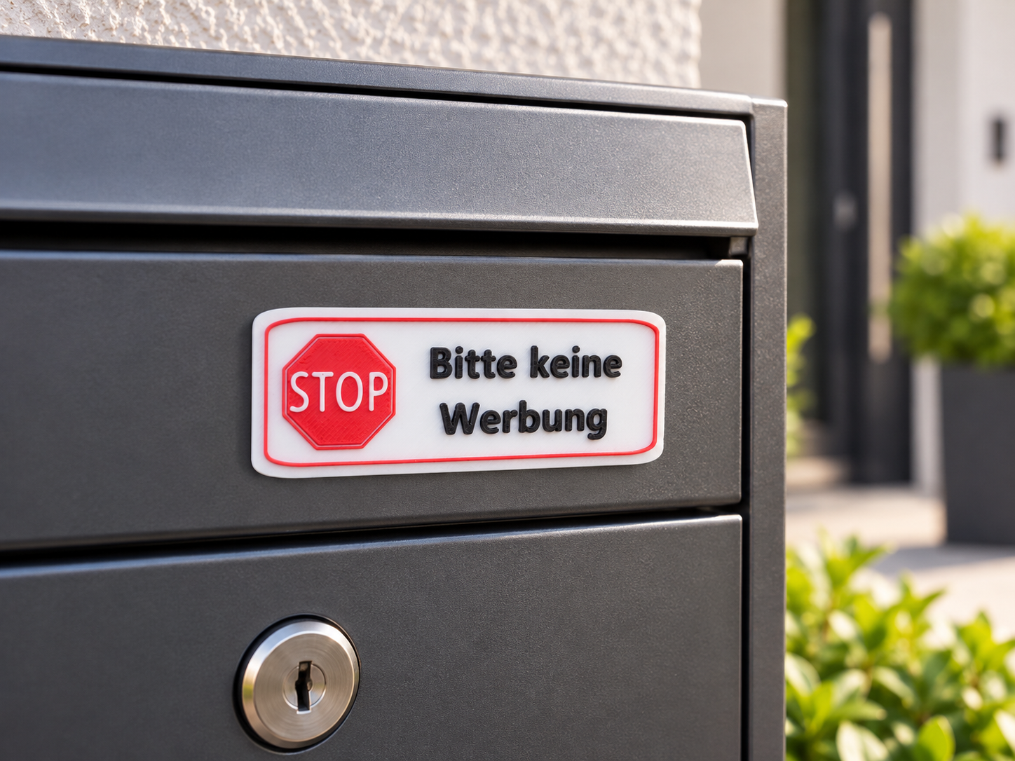 Customizable “No Advertising” Mailbox Sign – Editable Text Modifier