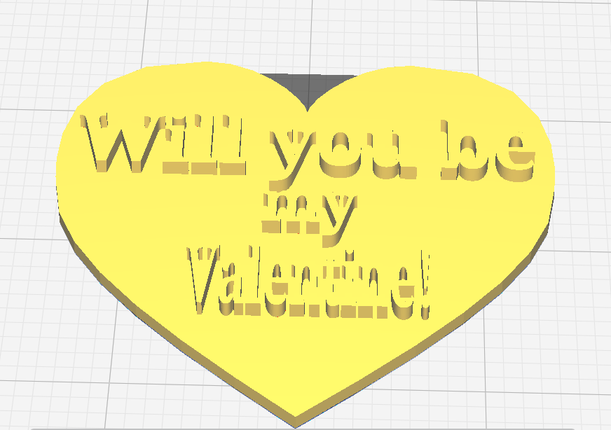Will you be my valentine heart