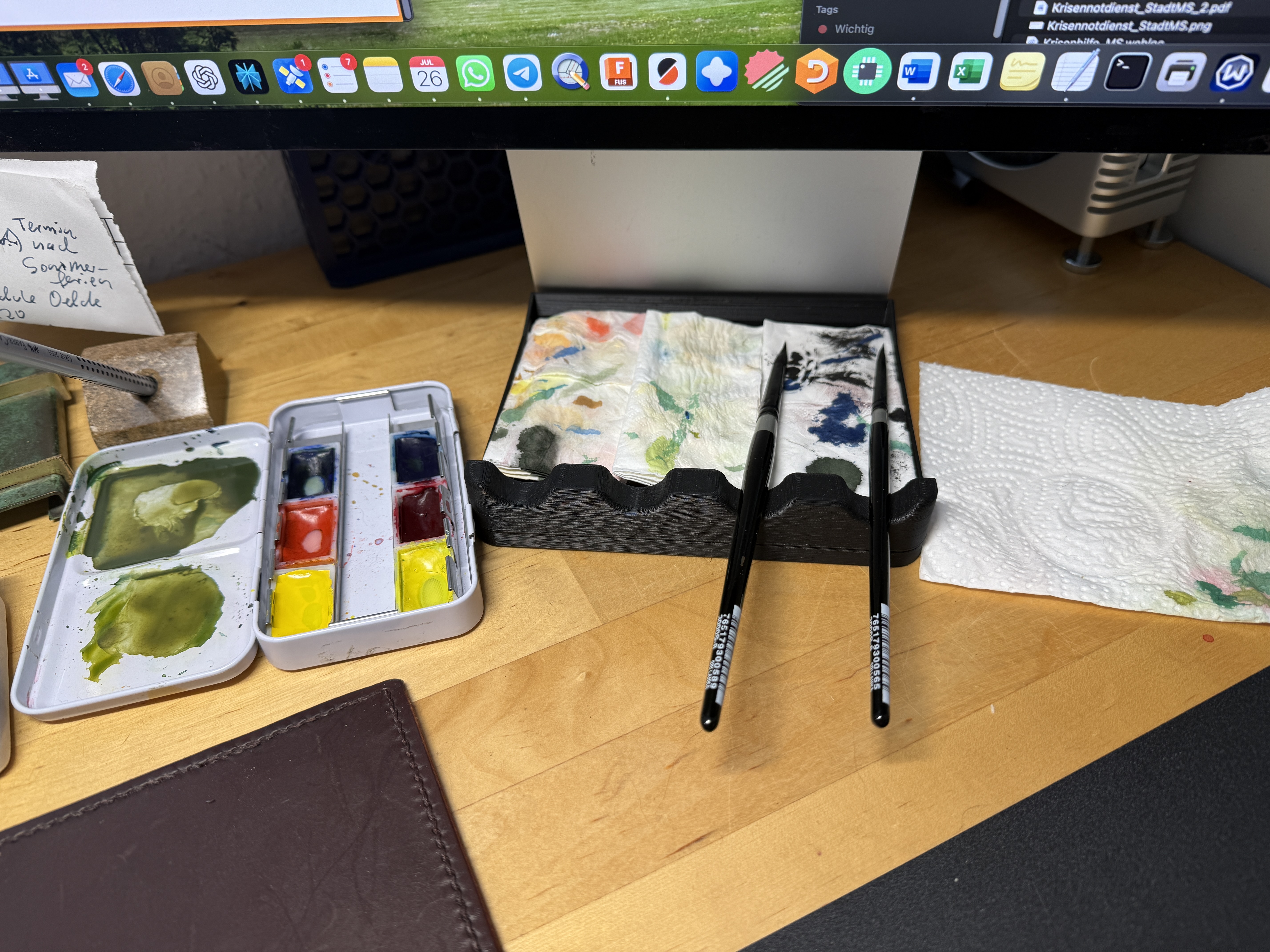 Brush Tray for Apple Display Monitor / Pinselablage für Apple Display Monitor