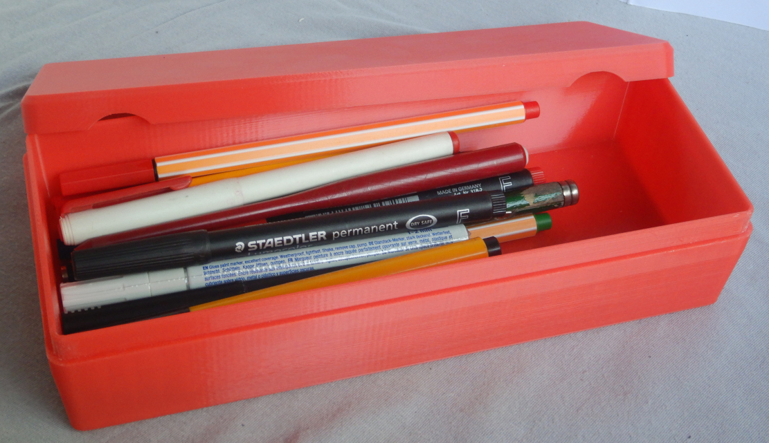 Schachtel für Schreibutensilien; 220 x 90 mm, Box for writing utensils