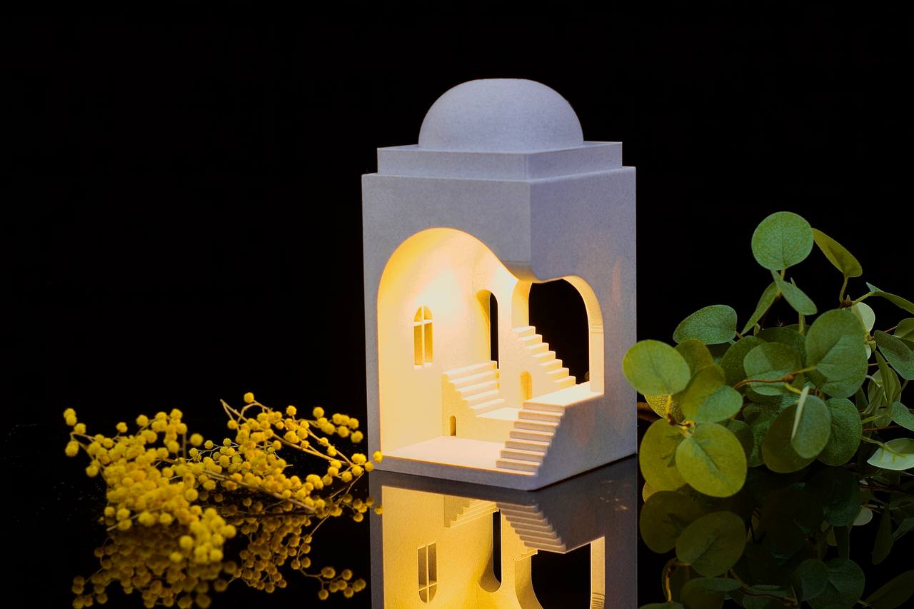 "Stairs to Nowhere: an unique lamp"