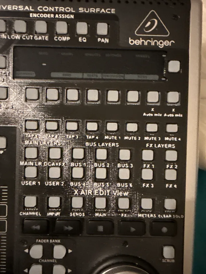 X-Touch XR18 / MR18 - OSIMIDI Stage Overlay by mark | Download
