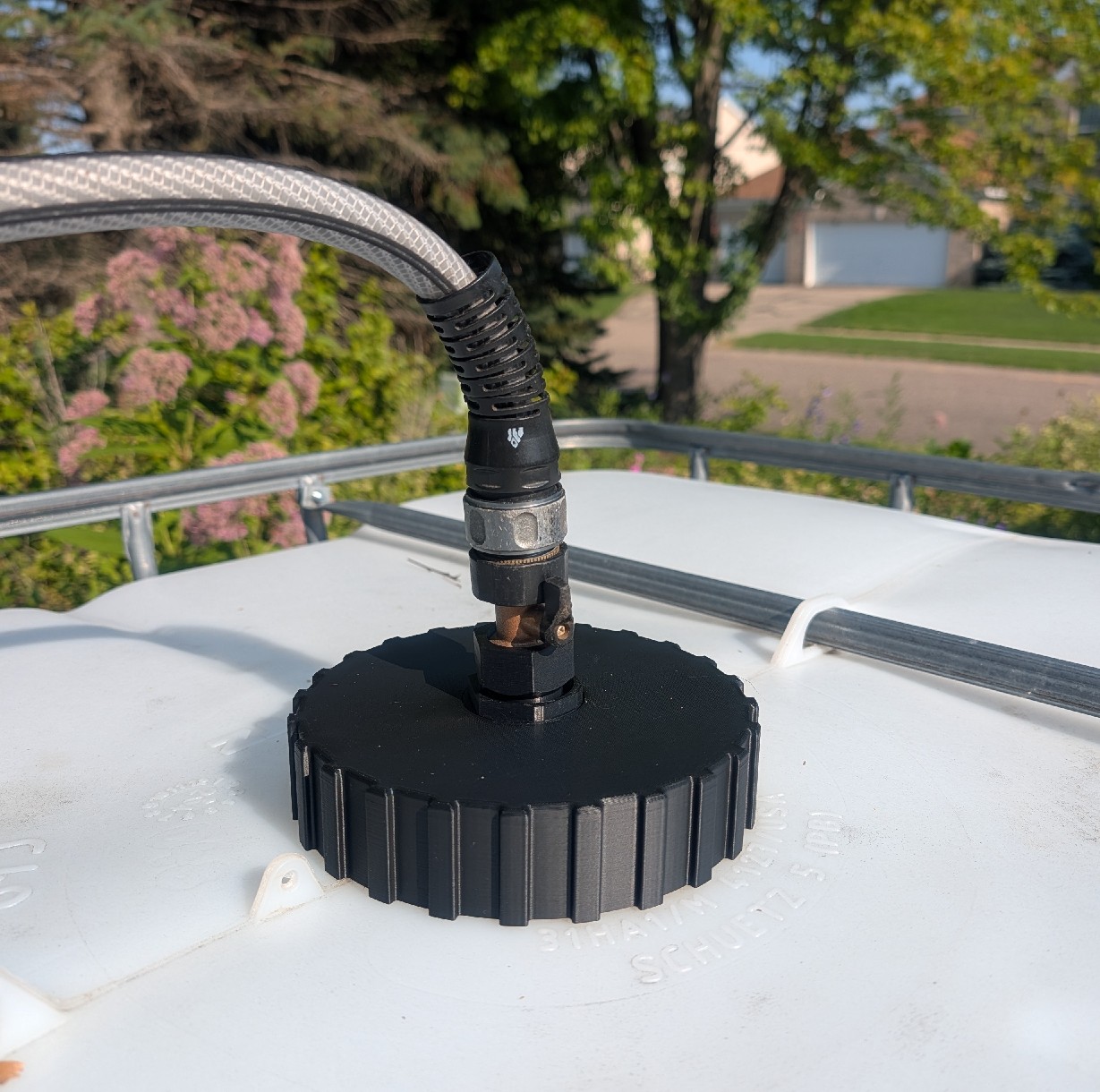 IBC Water Tote Cap with Swivel Hose Adapter