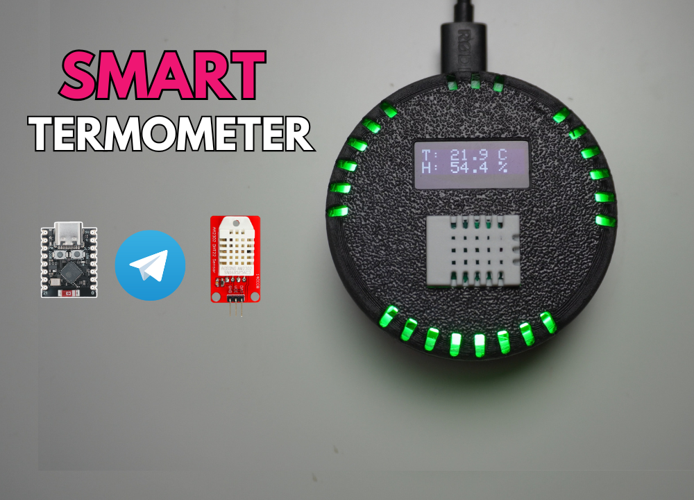 ESP32 Smart Thermometer with Telegram Alerts