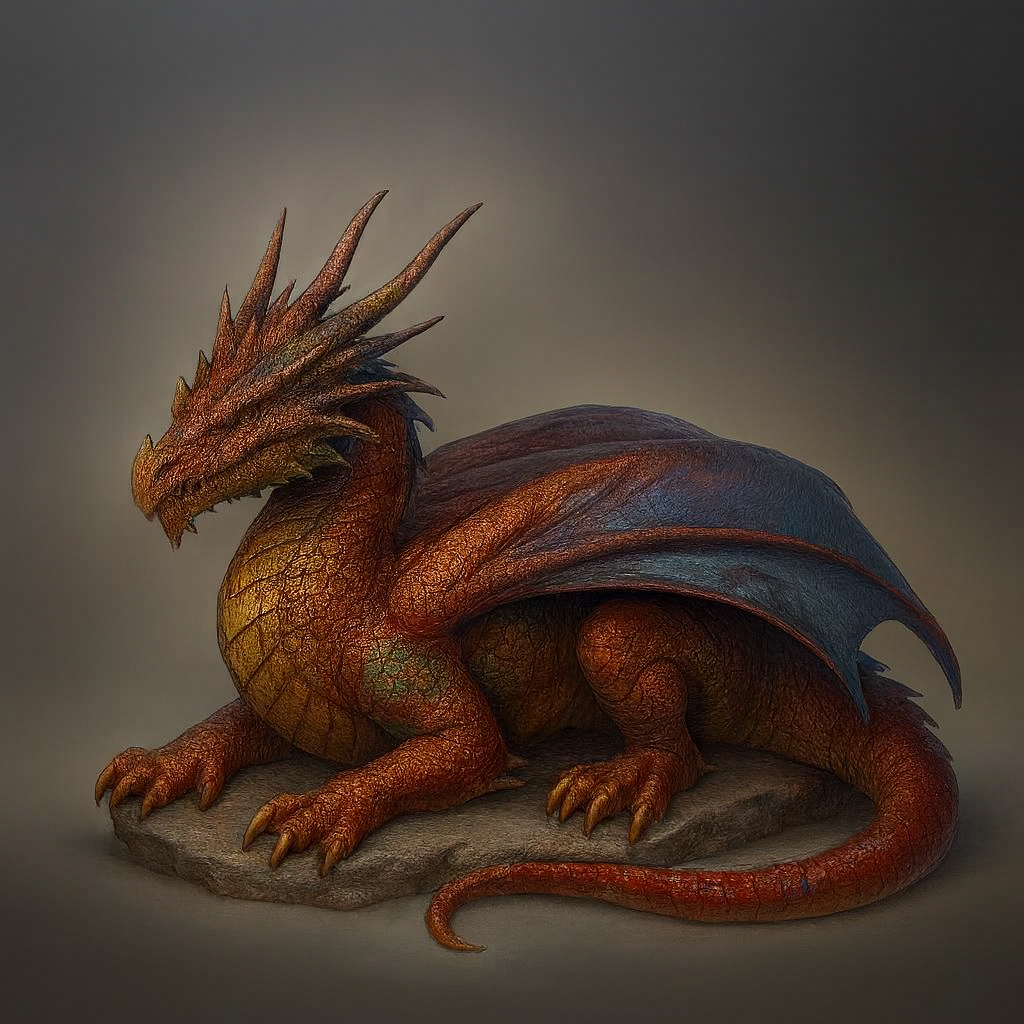 Miniatura 2 do modelo 3D Dragon Resting