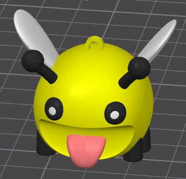 multicolored bee