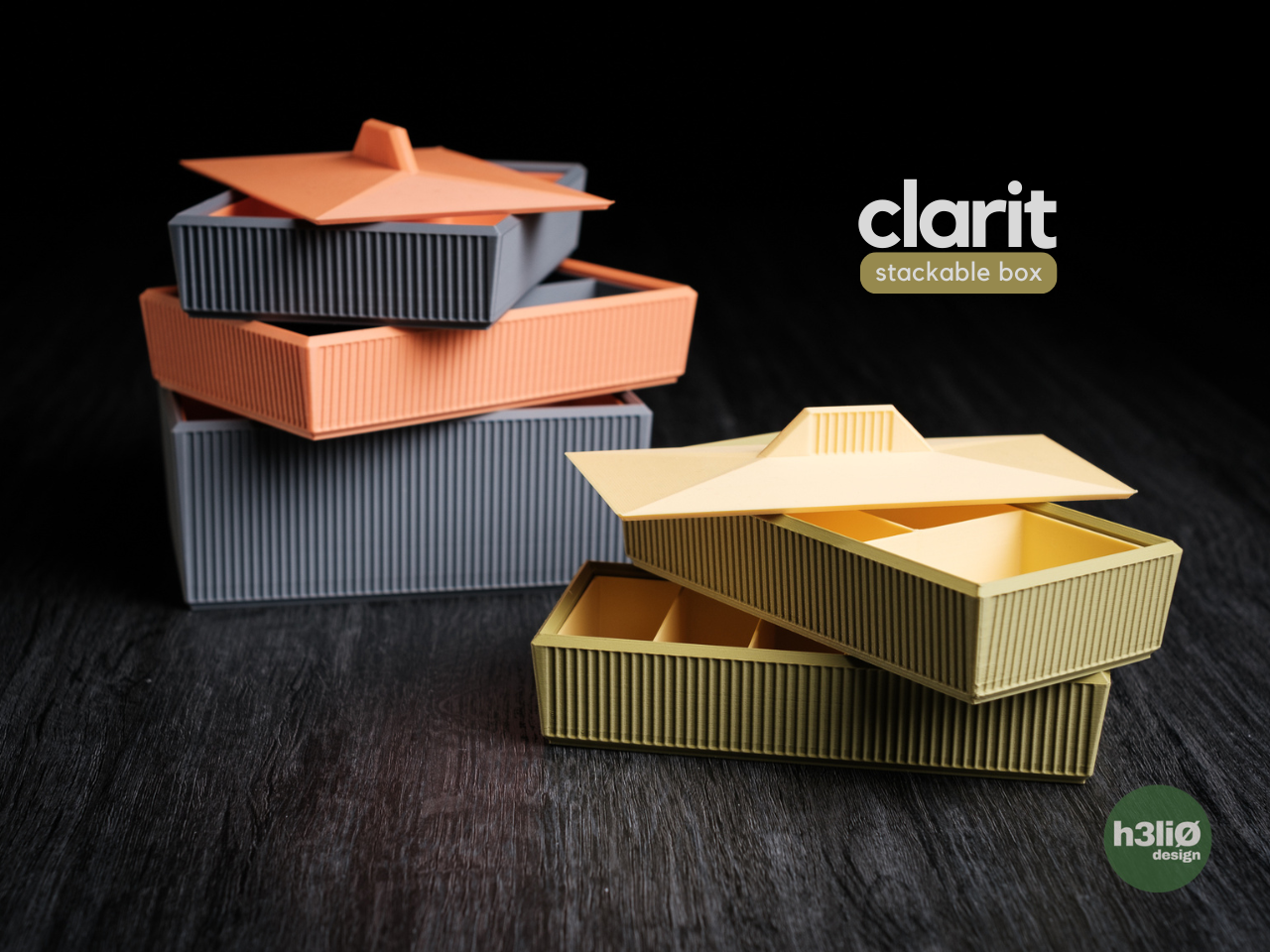 clarit • stackable boxes