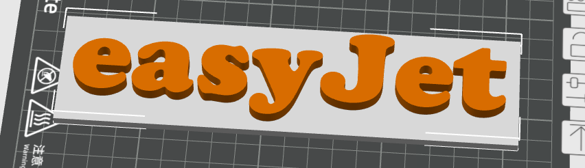 Easyjet logo for office or workshop
