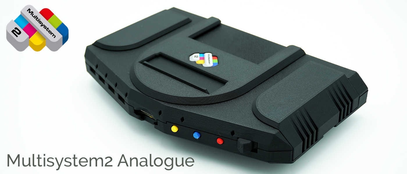 MiSTer Multisystem2 Analogue FPGA based retrogaming console enclosure