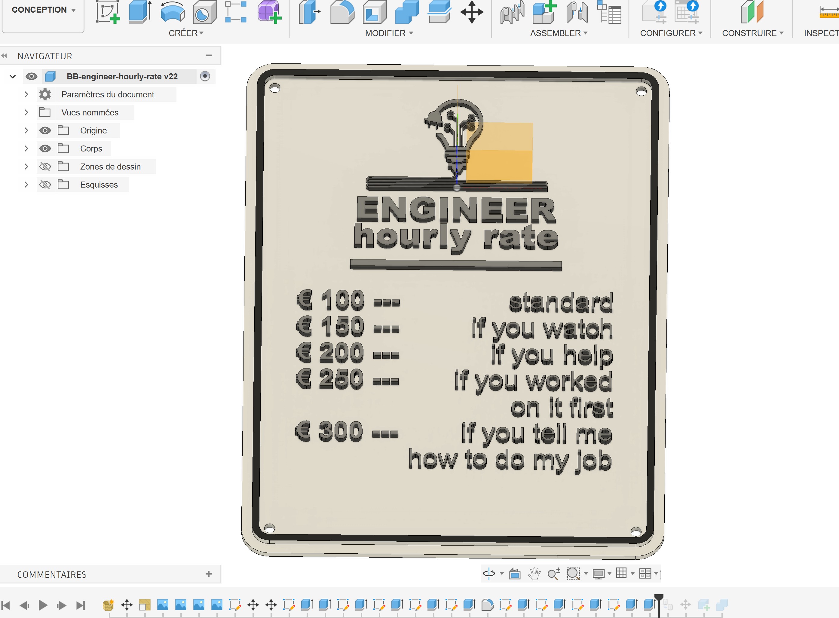 Engineer hourly rate for electric electronic and 3D jobs