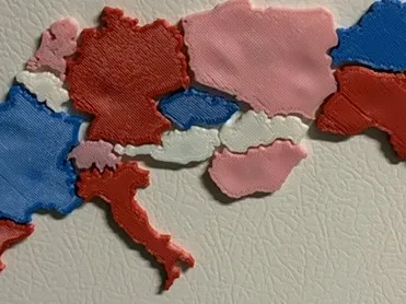 Europe Map Fridge Magnets