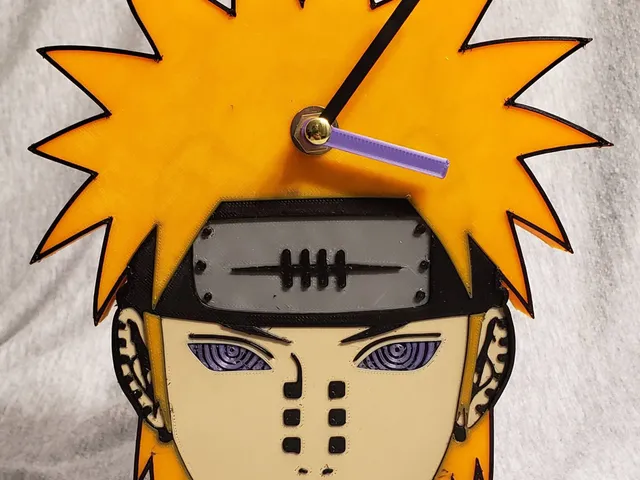 Naruto - Pain Clock Face with Clock Mechanism Housing!