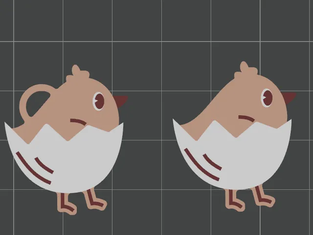 Chick Keychain