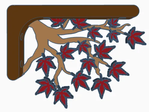 Japanese Maple Shelf Bracket