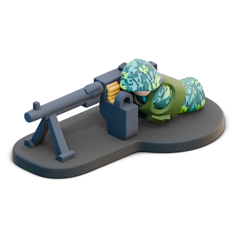 Down Range - LPM medium machine gunner