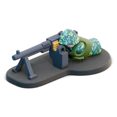 Down Range - LPM medium machine gunner