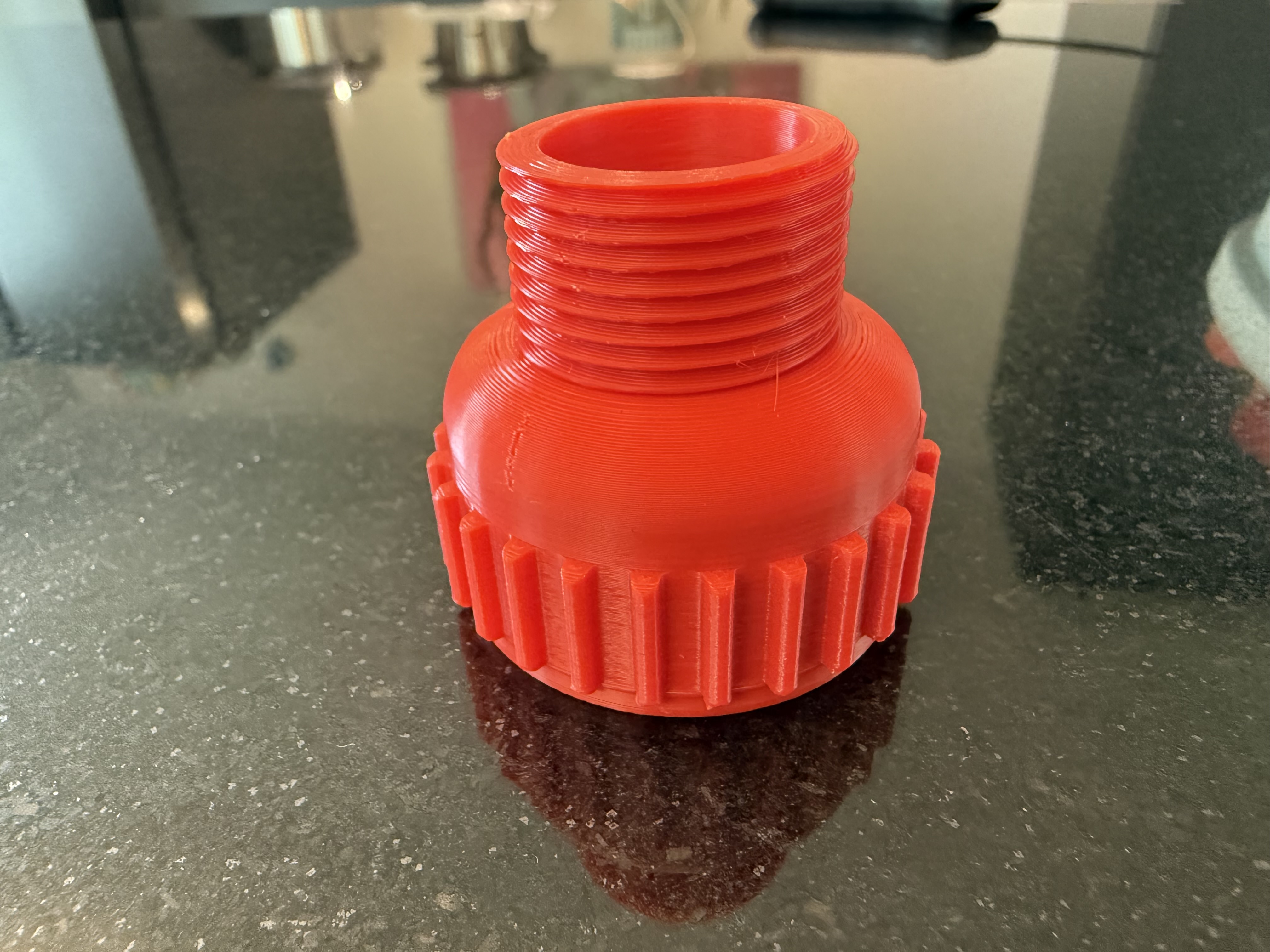 Adapter Reduzierstück G1 Innengewinde auf G3/4 Aussengewinde, Adapter: G1 female thread to G3/4 male thread