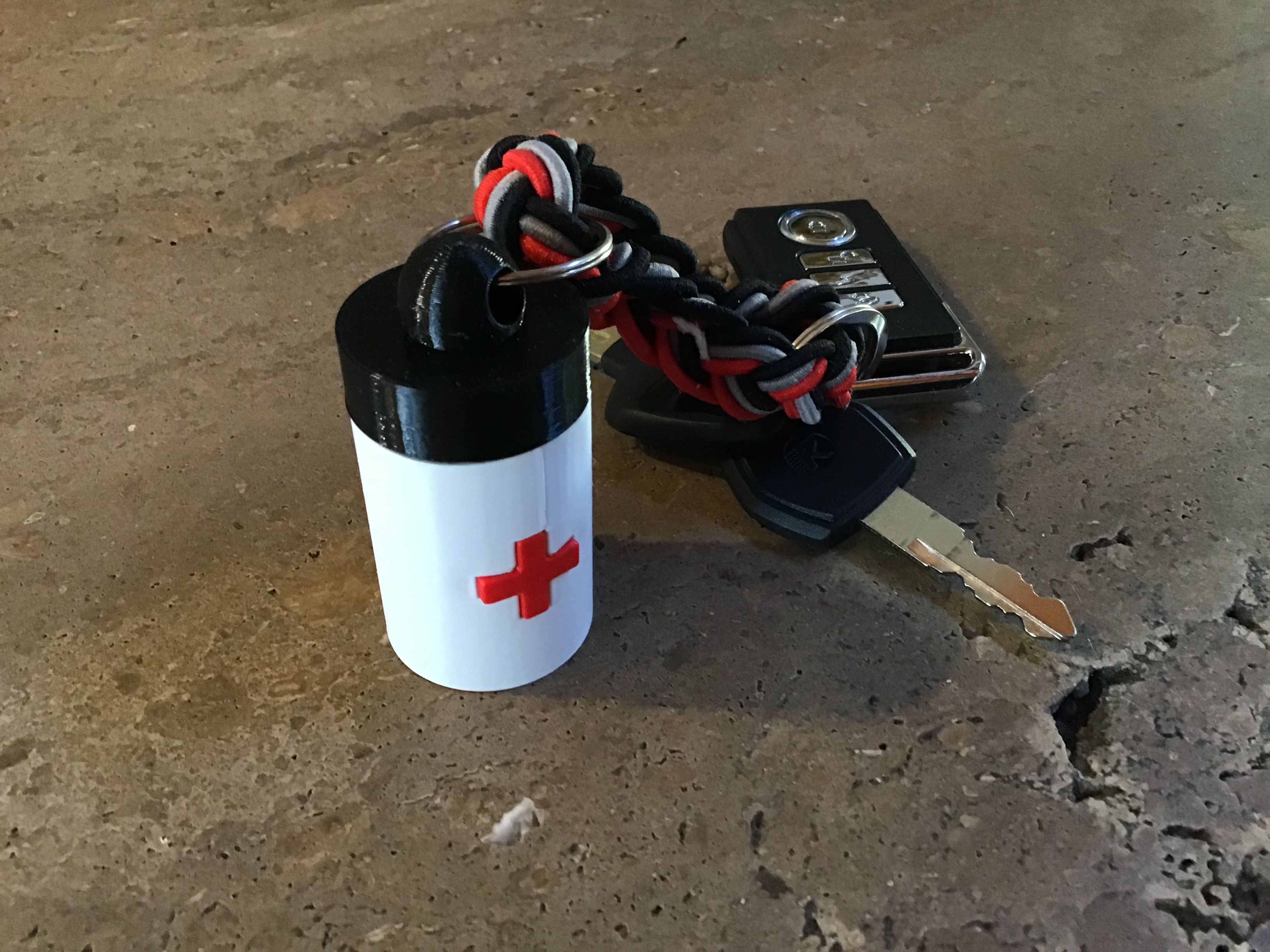Emergency Pill Box with added Attachment Feature (remix)