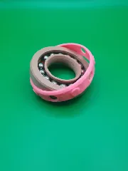 Sensory ball-bearing toy with patterned roller