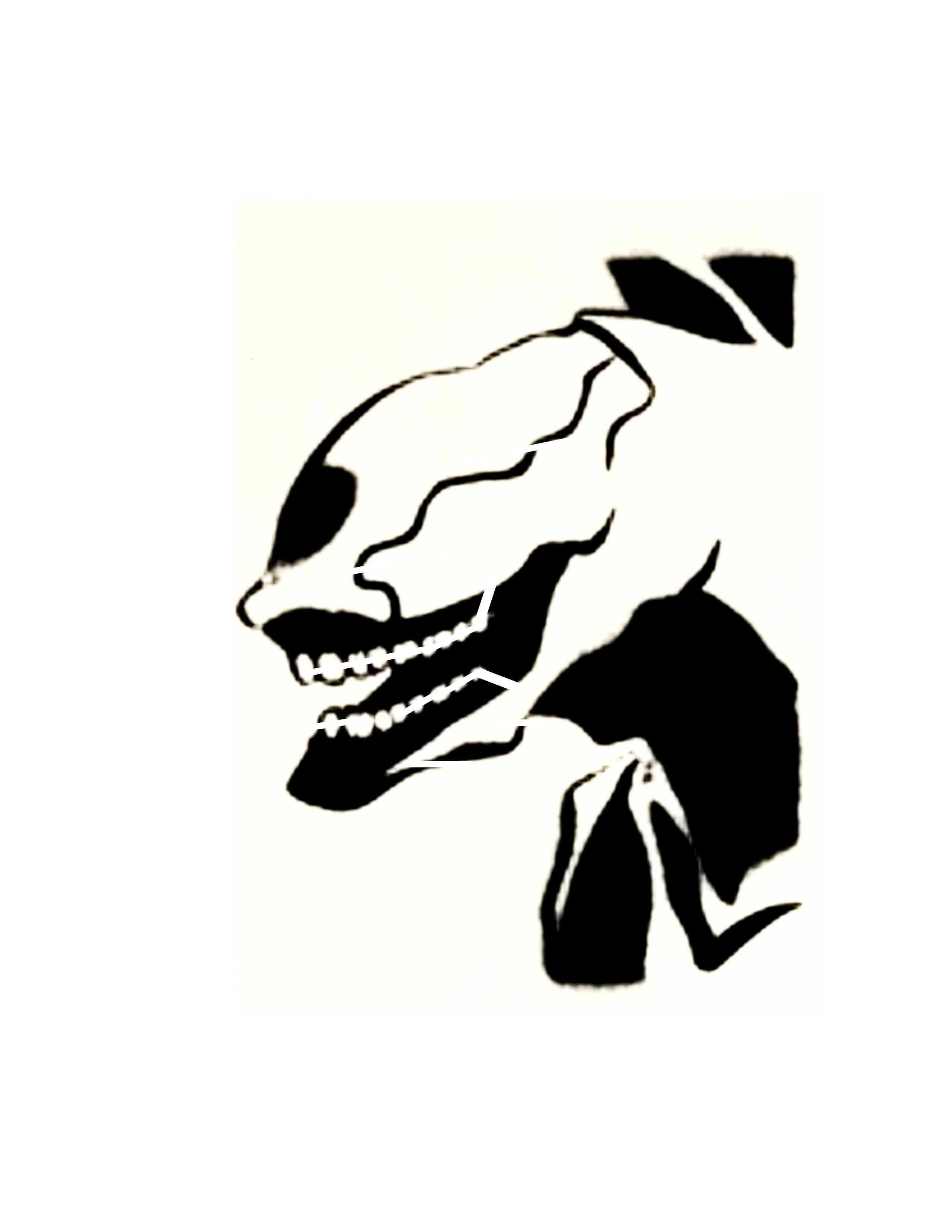 Evangelion Mass Production Unit Grinning Stencil